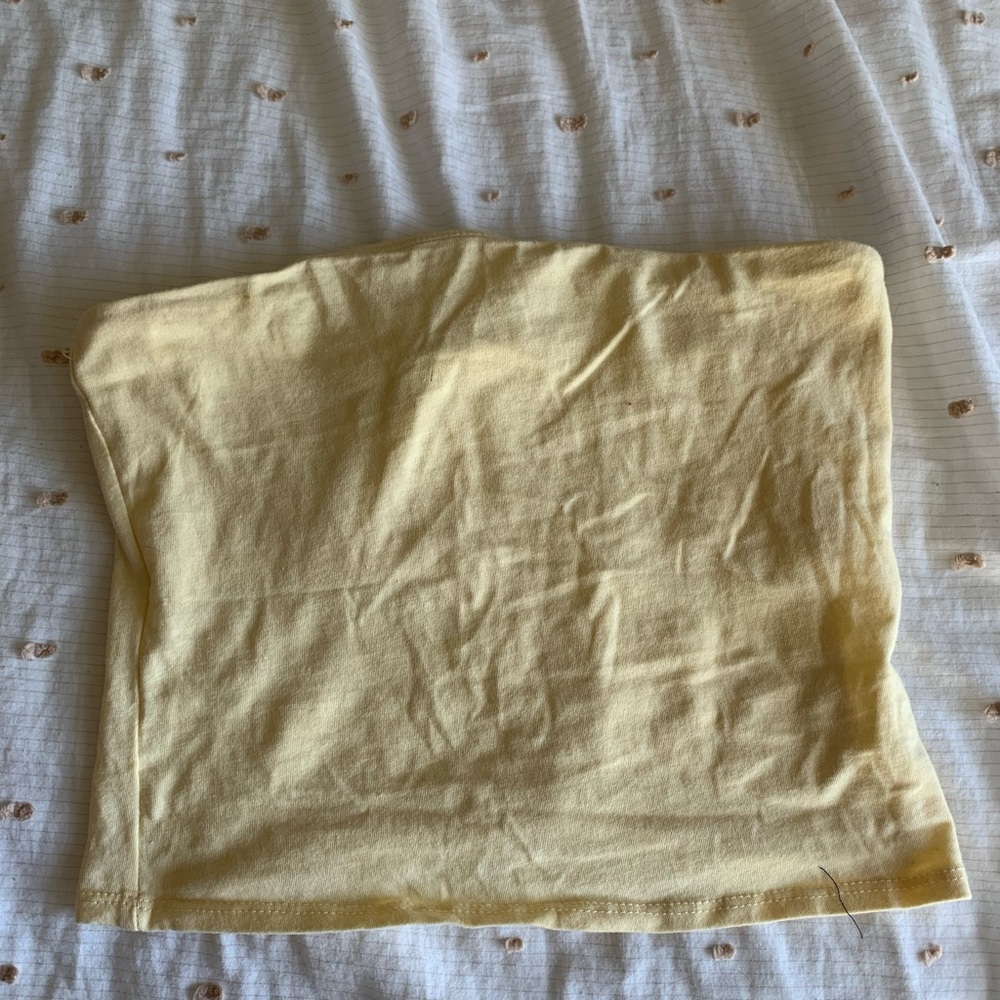 Yellow essentials tube top